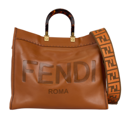 Large Sunshine Tote,Leather,Brown,S,2*